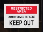 keep out -restricted